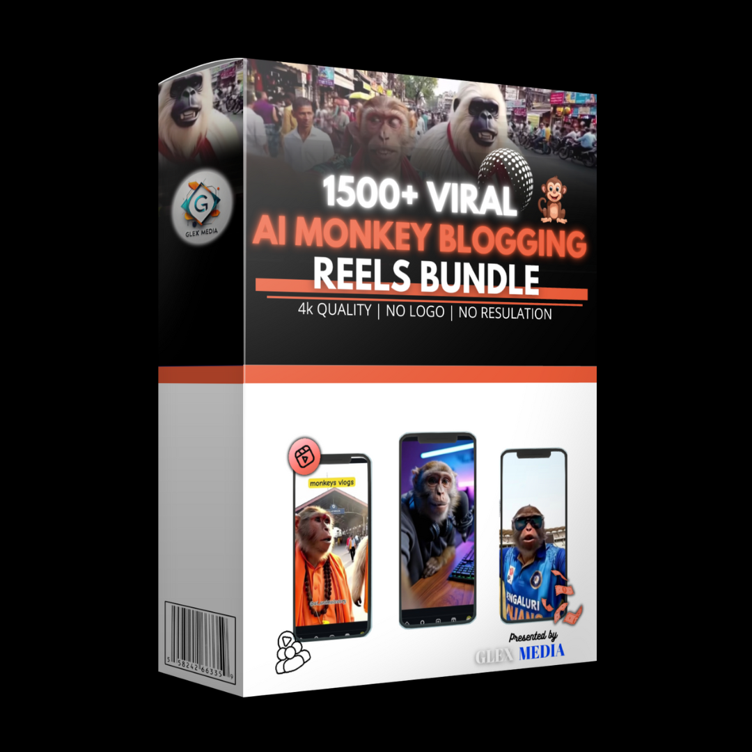 1500+ Viral AI Monkey Blogging Reels
