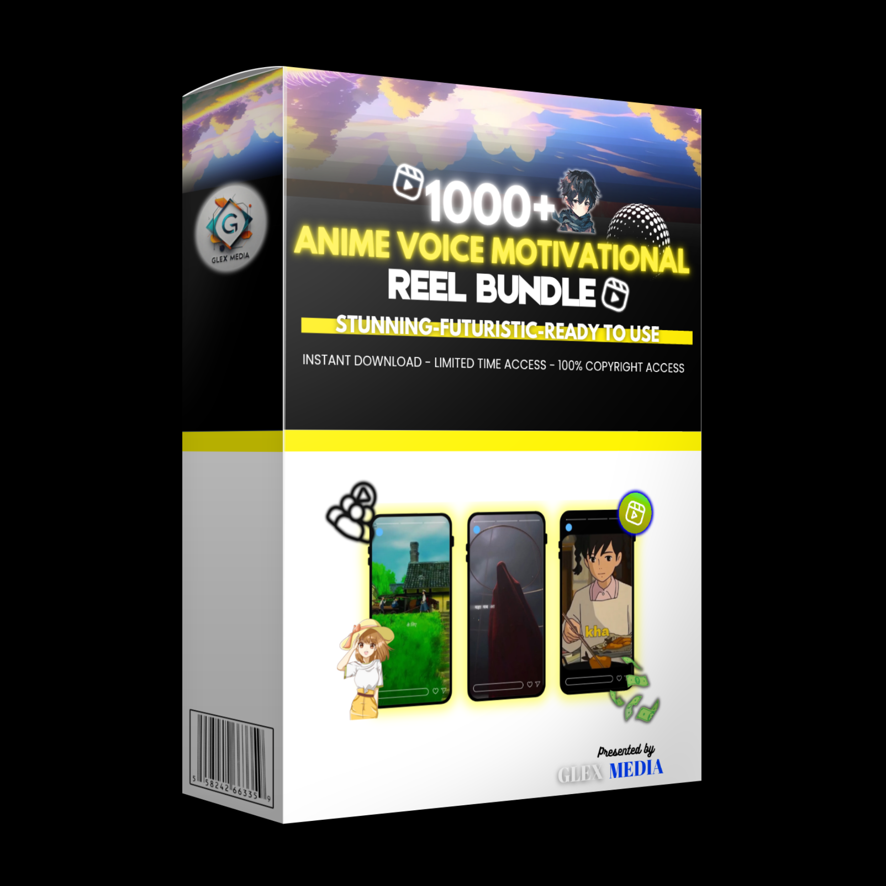 1000+ Anime Voice Motivational Reels