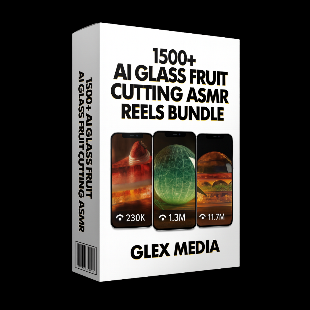 1500+ AI Glass Fruit ASMR Reels