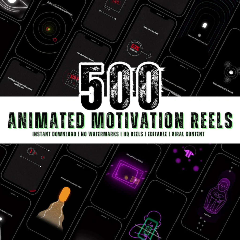 500+ Animated Motivation Reels