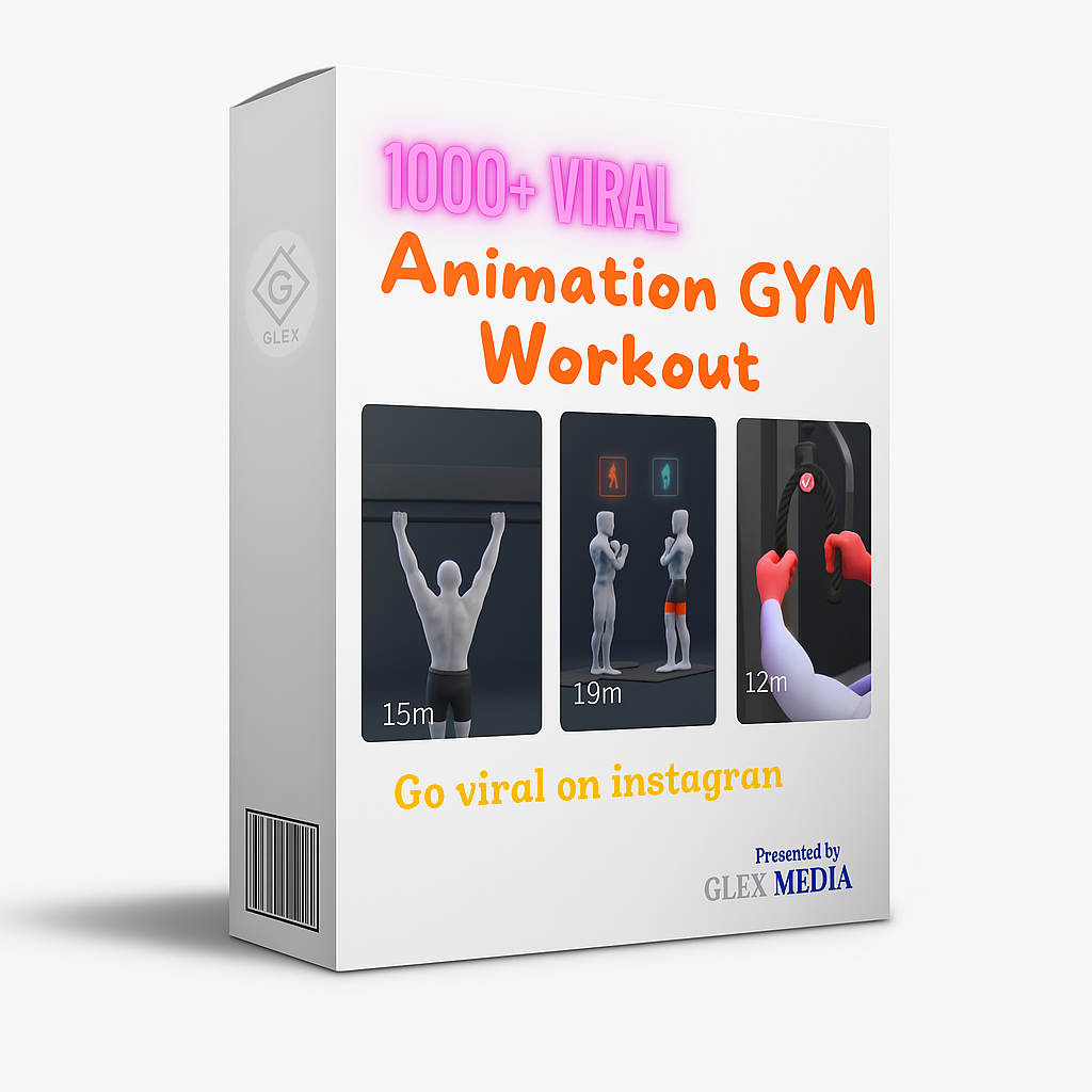 1000+ Viral Animation Gym Workout Reels